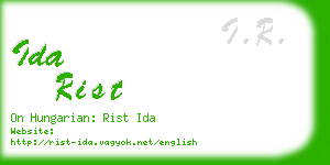 ida rist business card